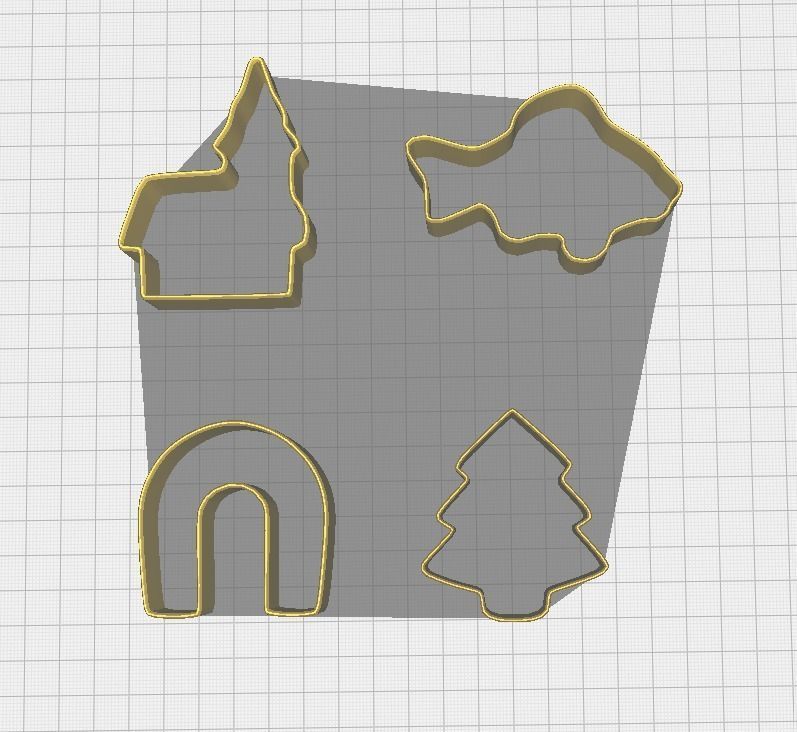 Christmas Baking Forms 3D print model_4