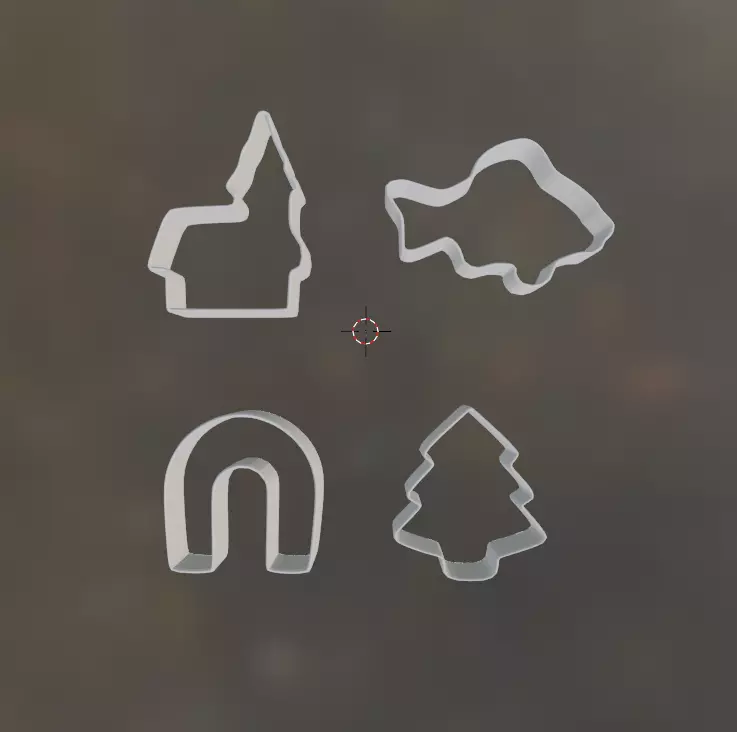 Christmas Baking Forms 3D print model_0