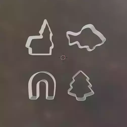 Christmas Baking Forms 3D print model