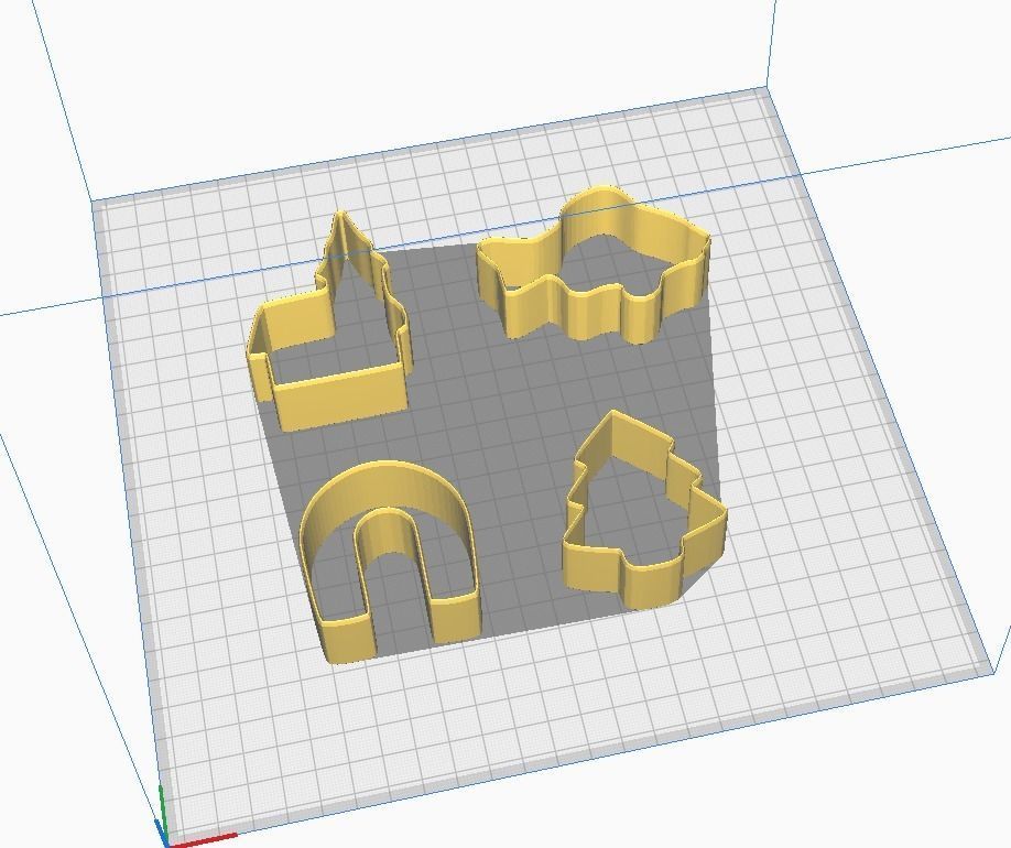 Christmas Baking Forms 3D print model_2
