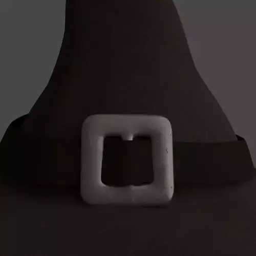 Halloween Witch Hat with Ribbon and Buckle