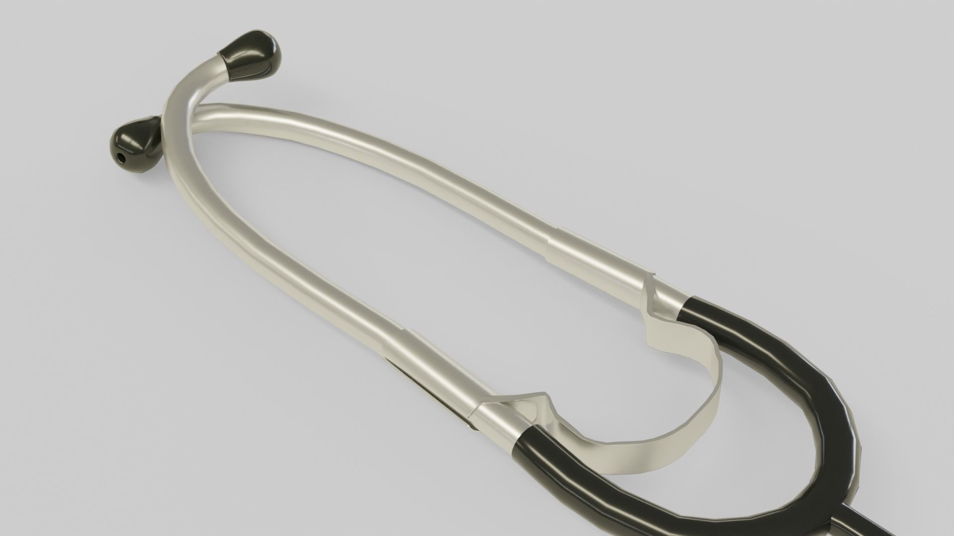 Medical stethoscope rigged LowPoly version Low-poly 3D model_3