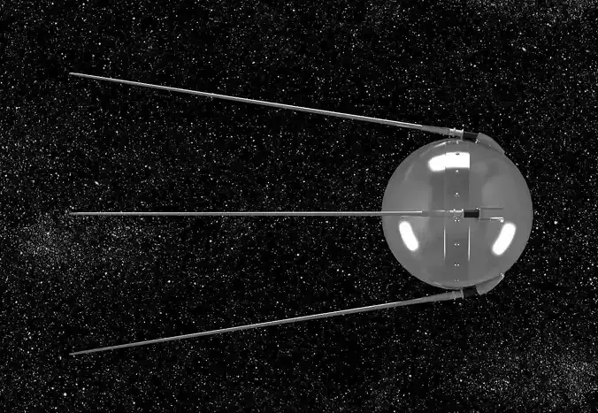 Sputnik Satellite 3D model