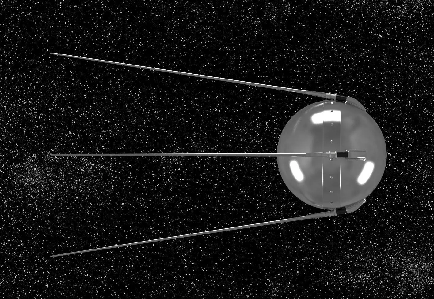 Sputnik Satellite 3D model_0