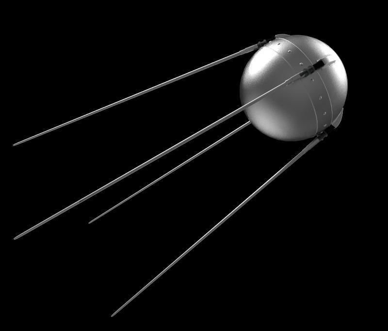 Sputnik Satellite 3D model_5