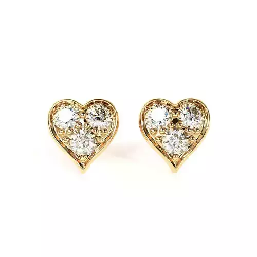 Heart stud Earring