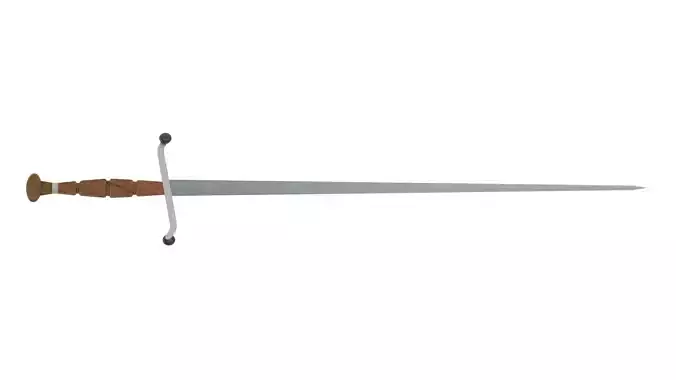 Estoc medieval sword icon in cartoon style