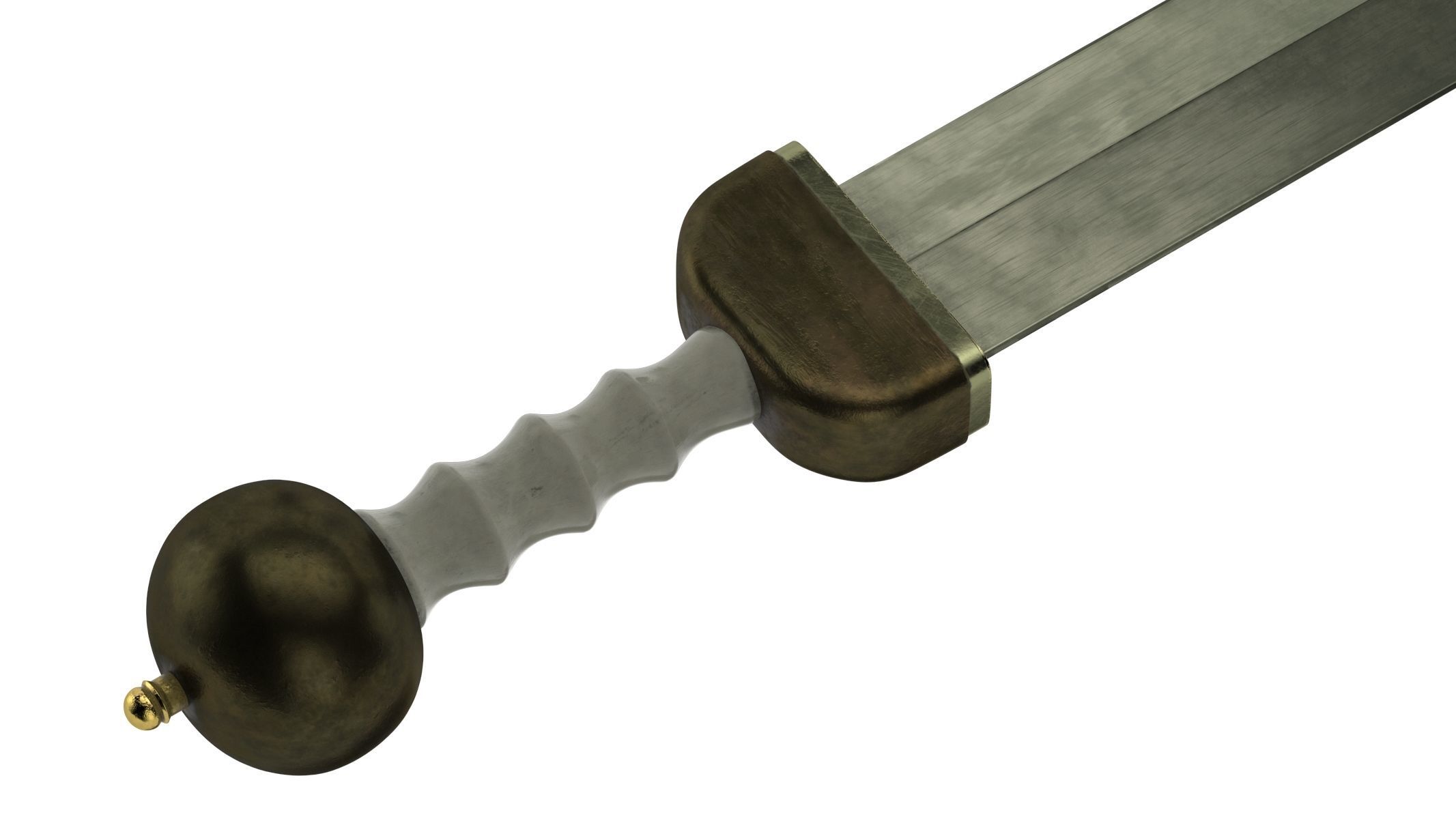 Gladius sword Low-poly 3D model_1