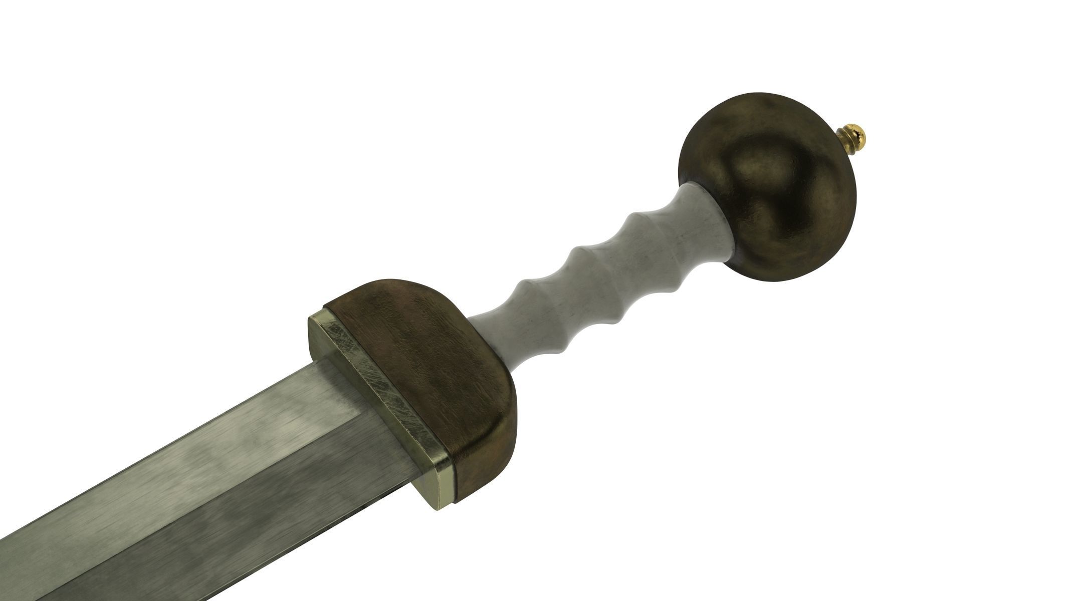 Gladius sword Low-poly 3D model_3