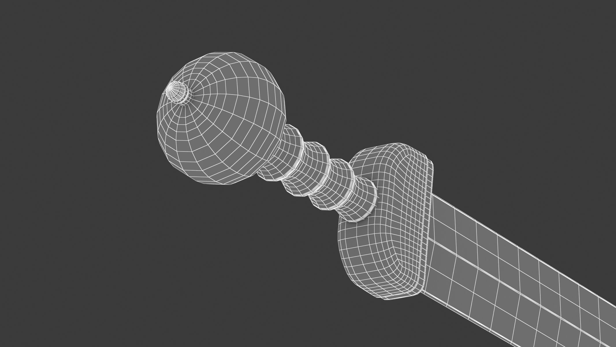 Gladius sword Low-poly 3D model_9