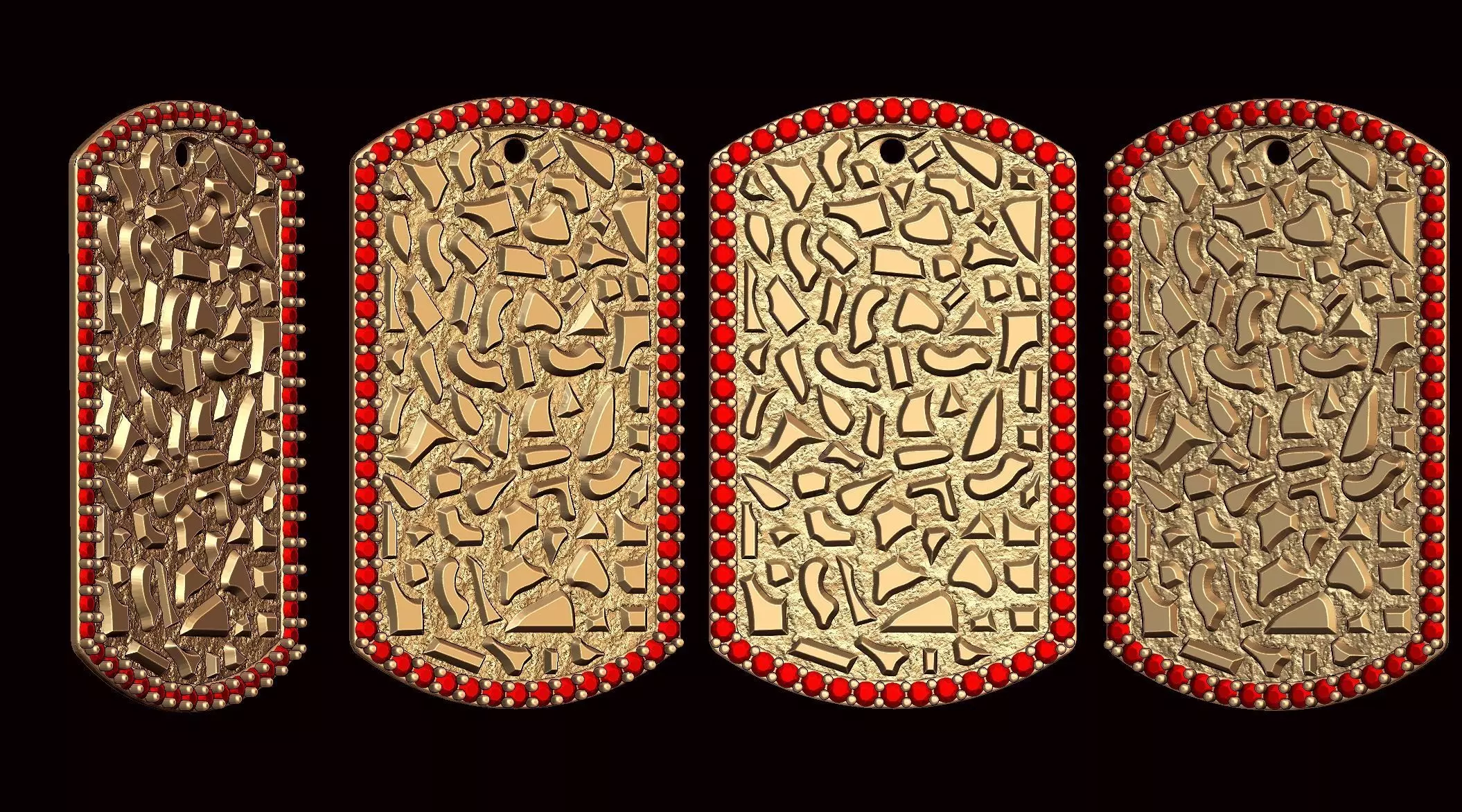 Nugget Tag Pendant  3D print model_0