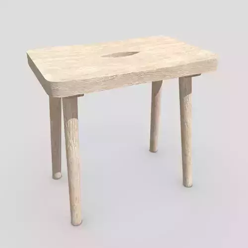 Stool 9 wooden