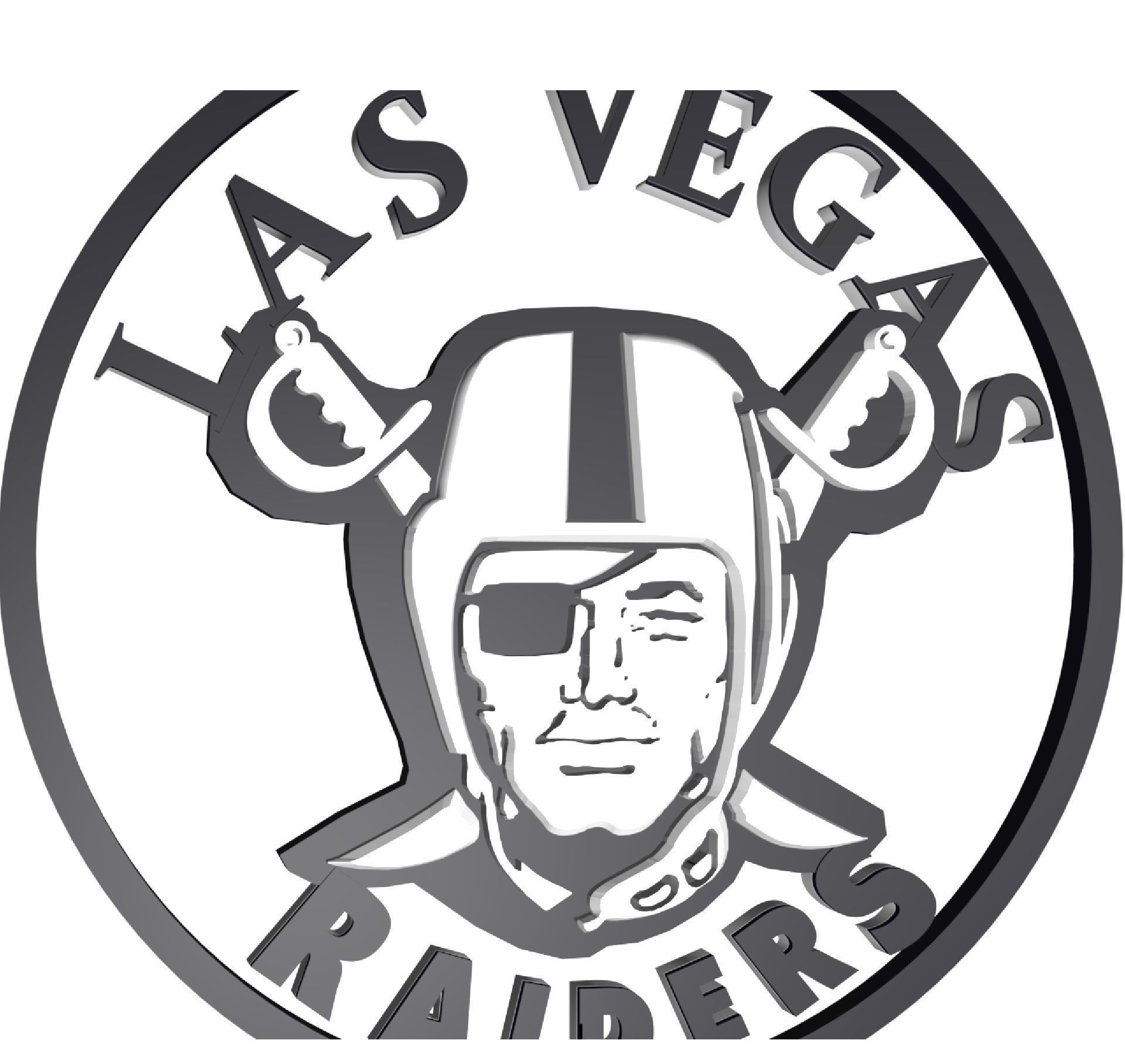 Las Vegas Raiders disc 2 3D model_0