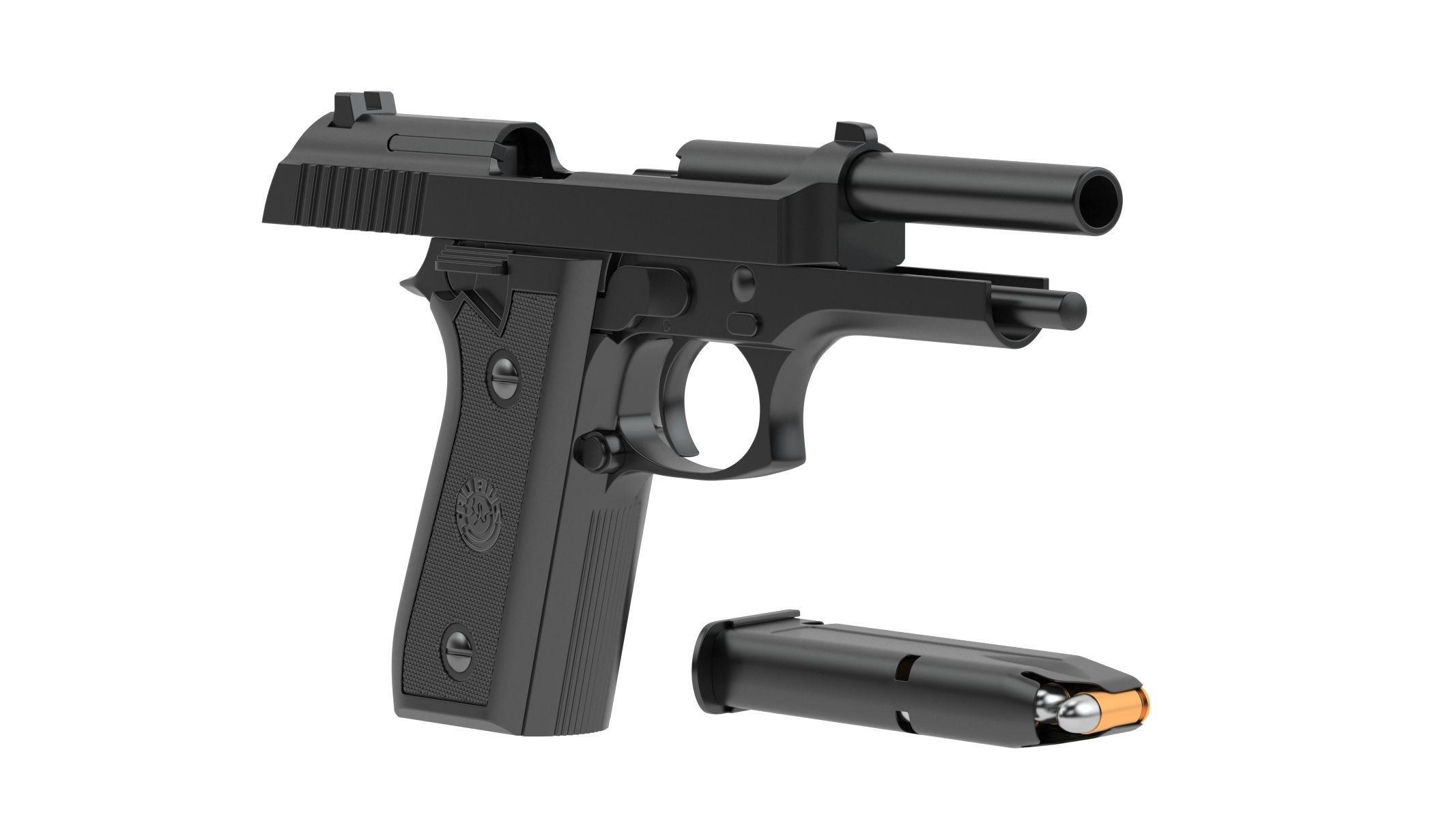 Taurus PT92 3D model_4