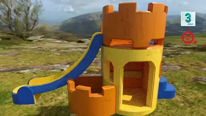 Playground Playhouse for children with Txtures