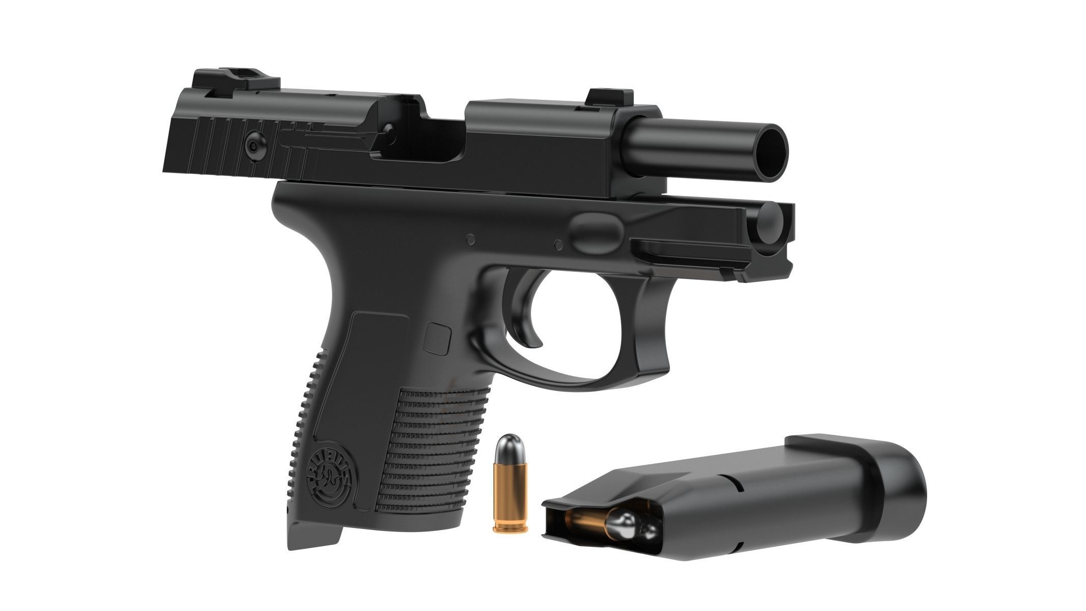 Taurus PT145 3D model_14