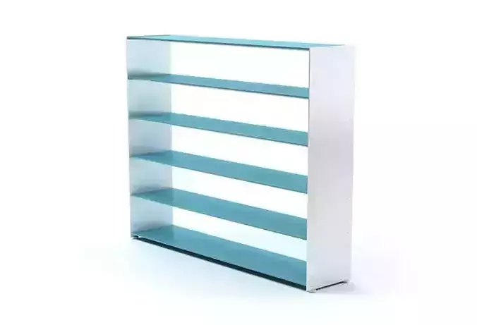 Eileen Frank Blue And White Bookshelf