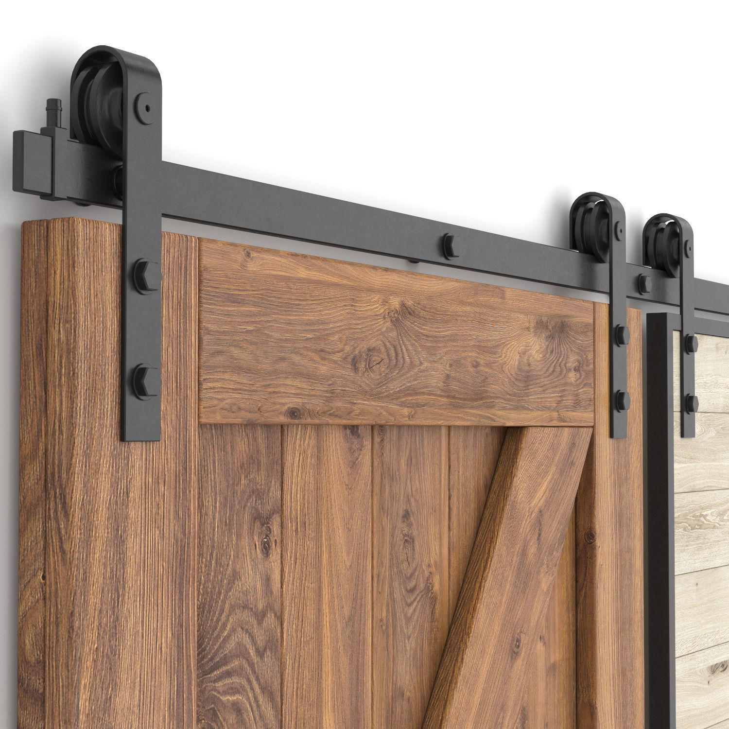 Sliding barn doors 3D model_1