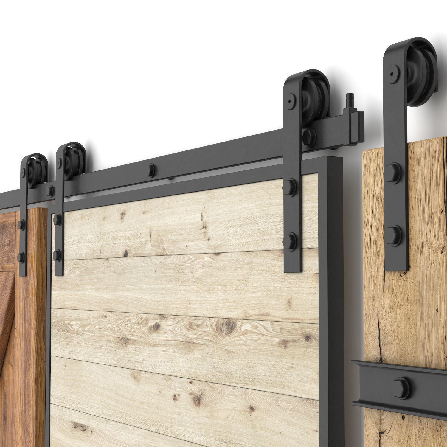 Sliding barn doors 3D model_2