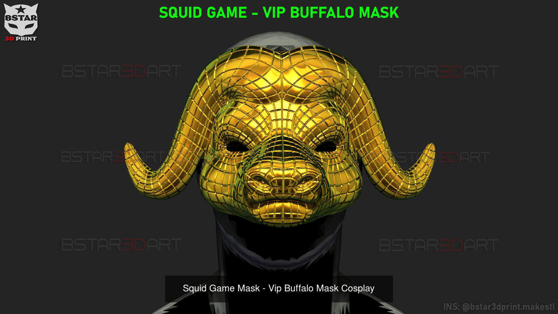 All Masks in Squid Game Movie 3D Model Collection_7
