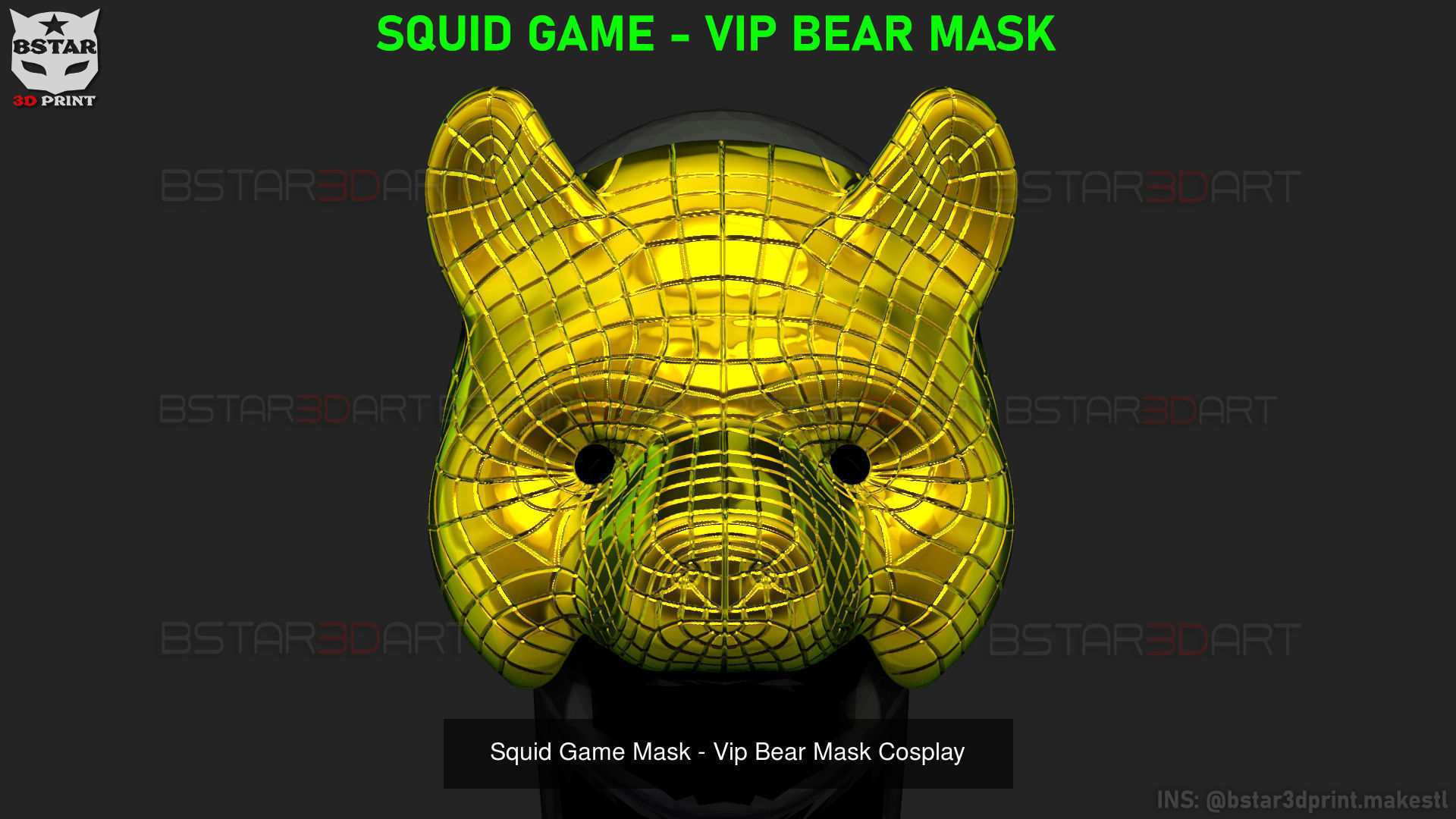 All Masks in Squid Game Movie 3D Model Collection_9