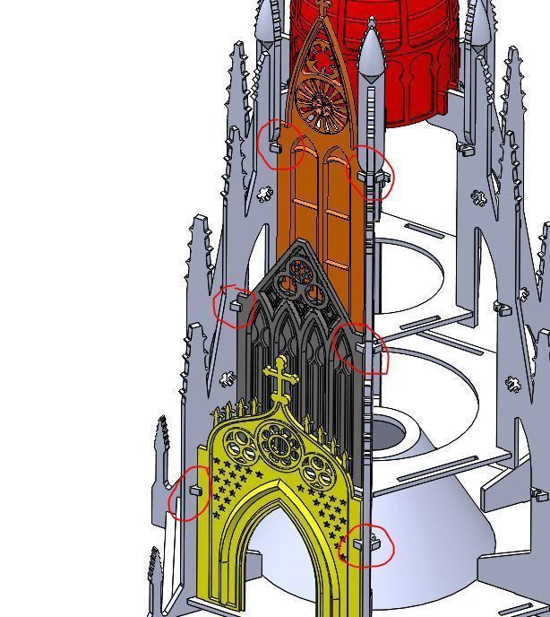 Mikes Cathedral Lamp 3D print model_7