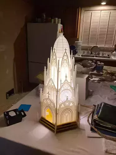 Mikes Cathedral Lamp 3D print model