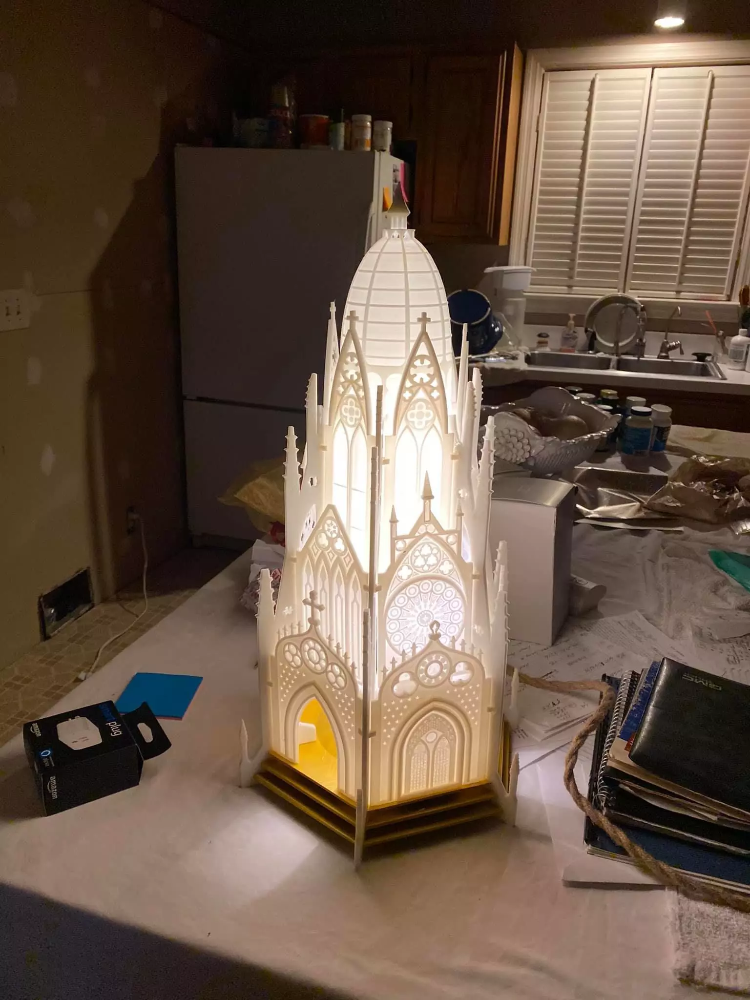 Mikes Cathedral Lamp 3D print model_0