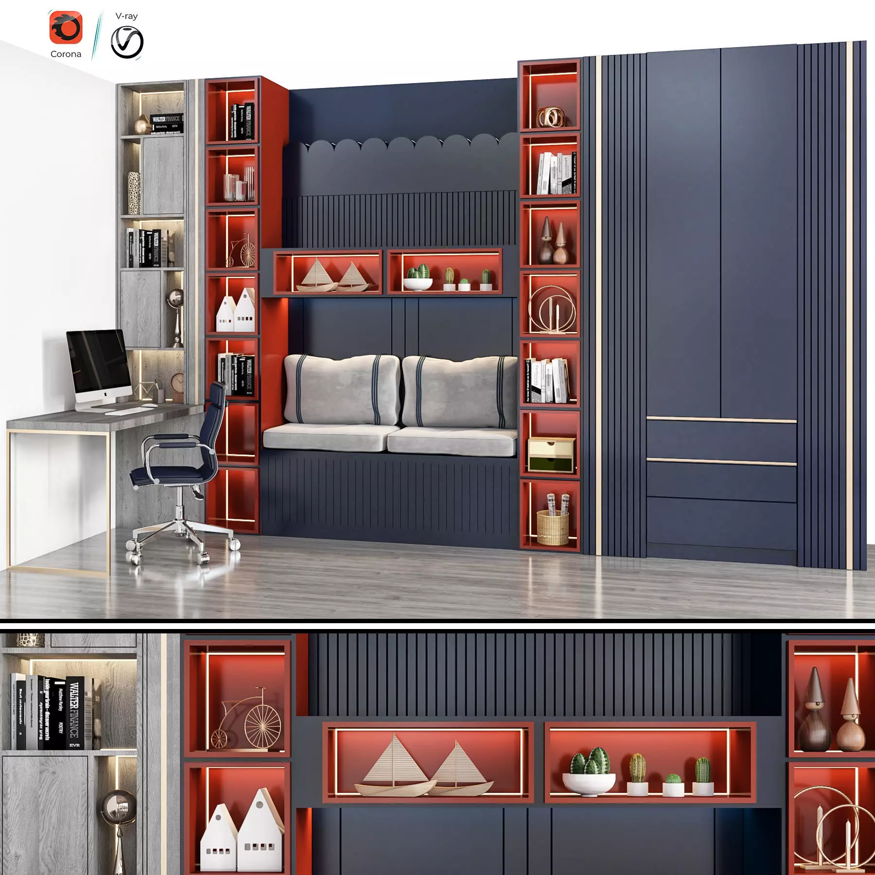 wardrobe 106 3D model_0