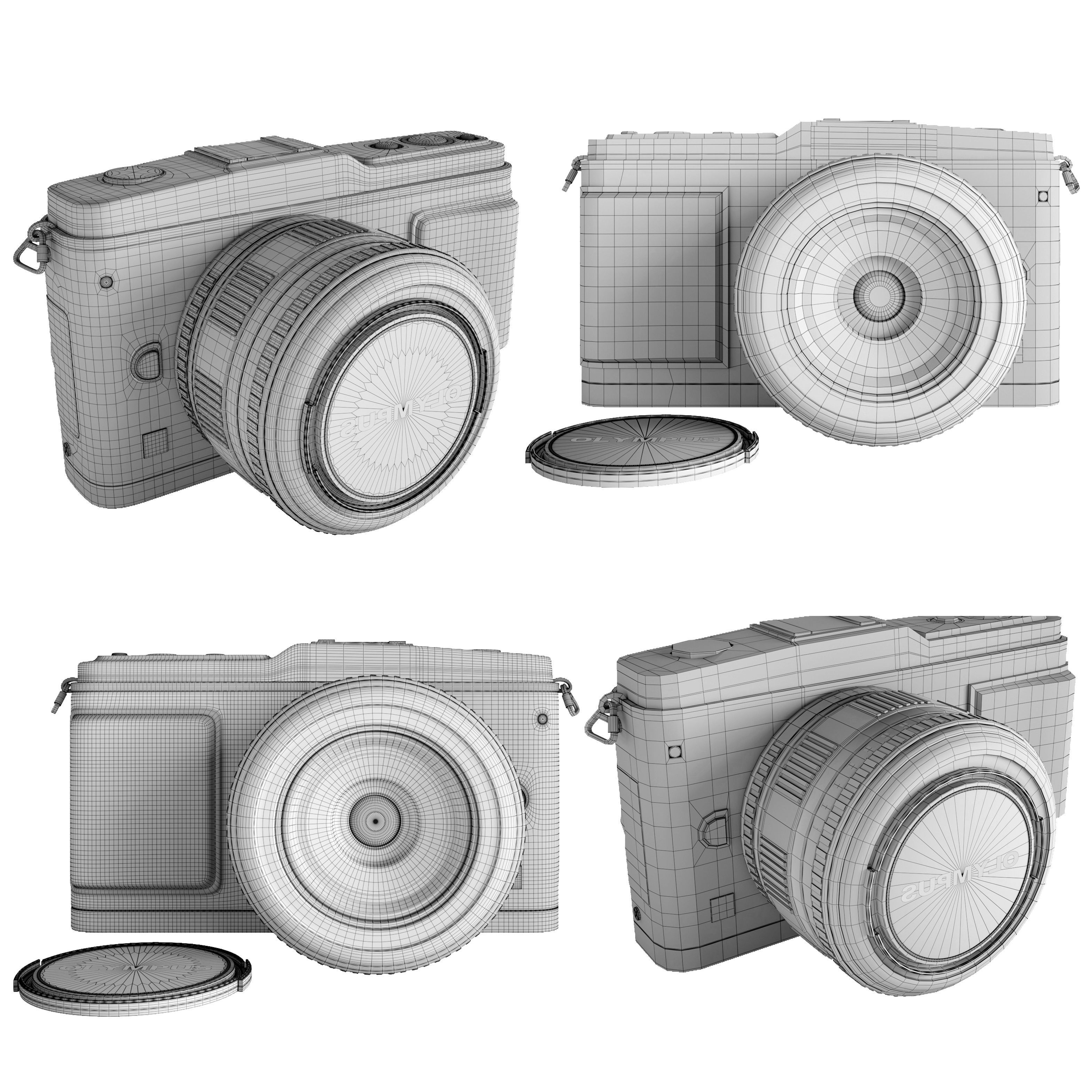 Camera Olympus 3D model_5