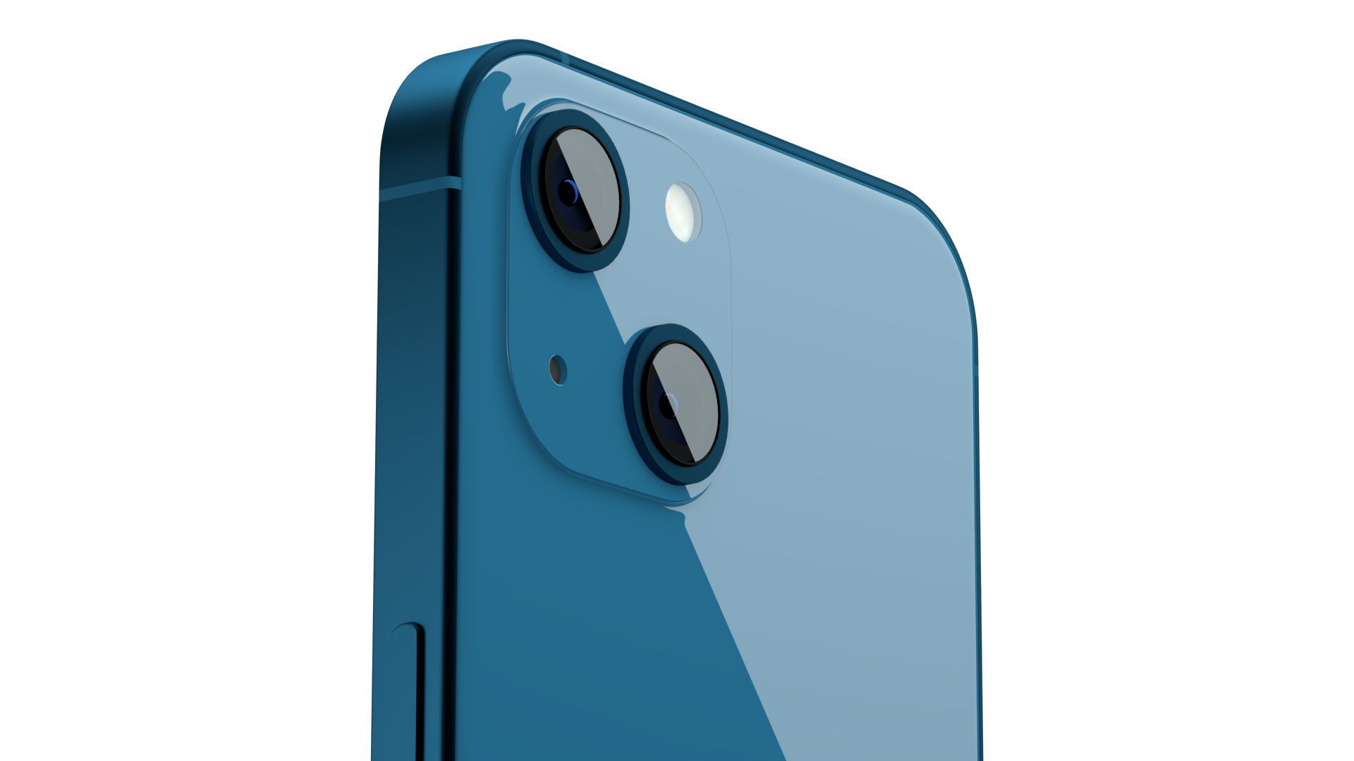 Apple iPhone 13 Blue Pro Scene Low-poly 3D model_3