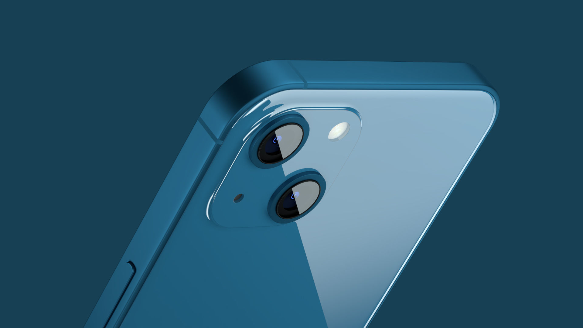 Apple iPhone 13 Blue Pro Scene Low-poly 3D model_4