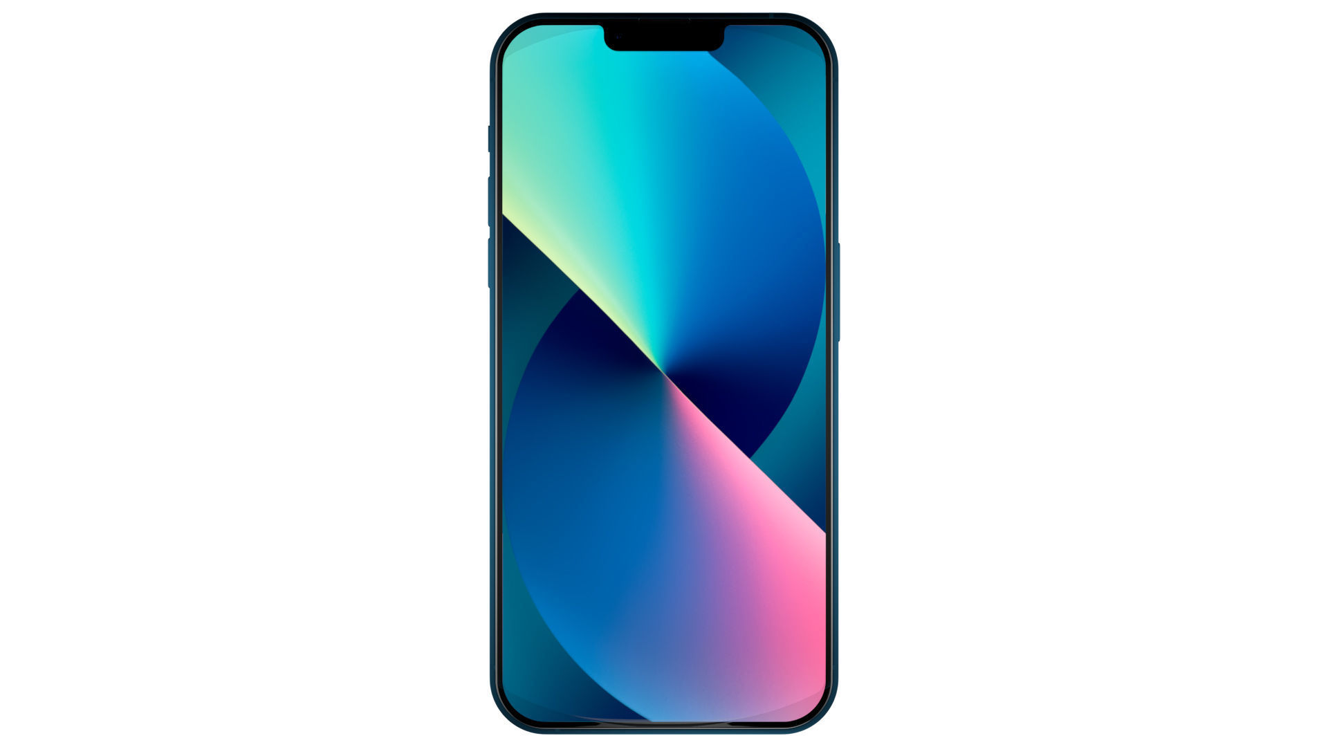 Apple iPhone 13 Blue Pro Scene Low-poly 3D model_8