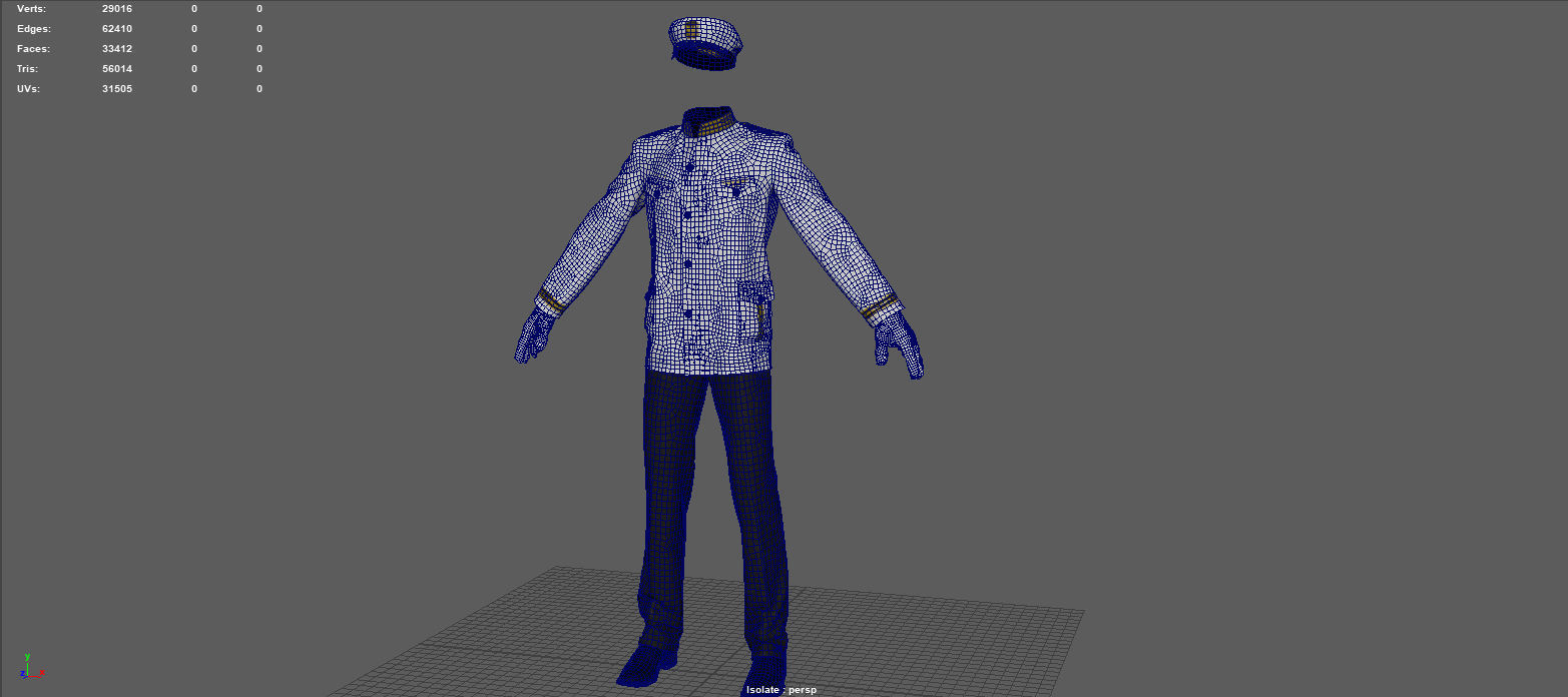 OFFICER MARINE 3D model_8