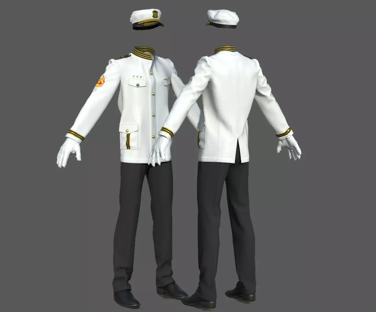 OFFICER MARINE 3D model_0