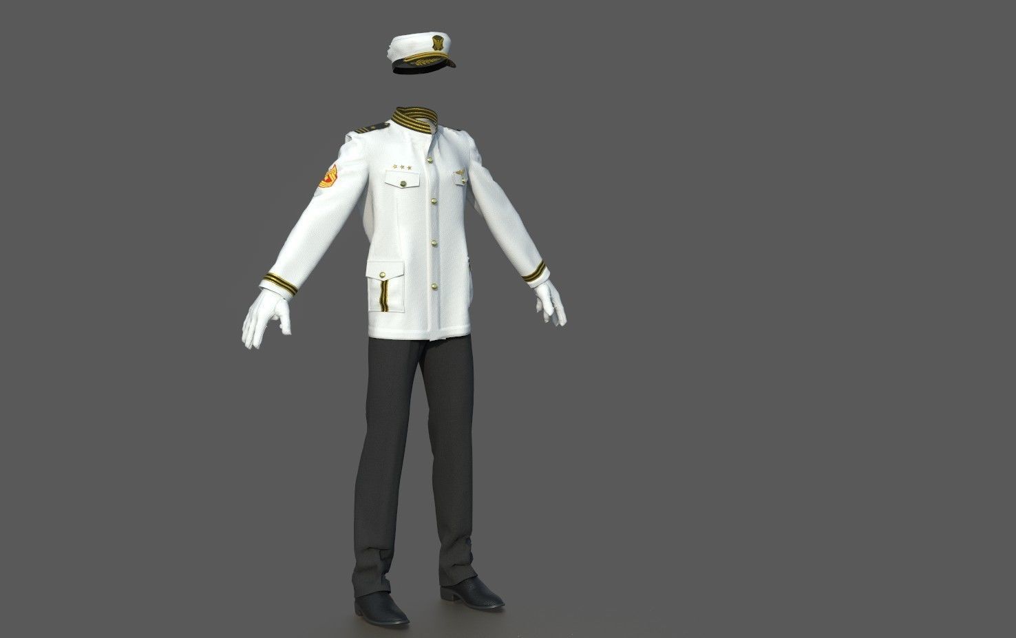 OFFICER MARINE 3D model_1
