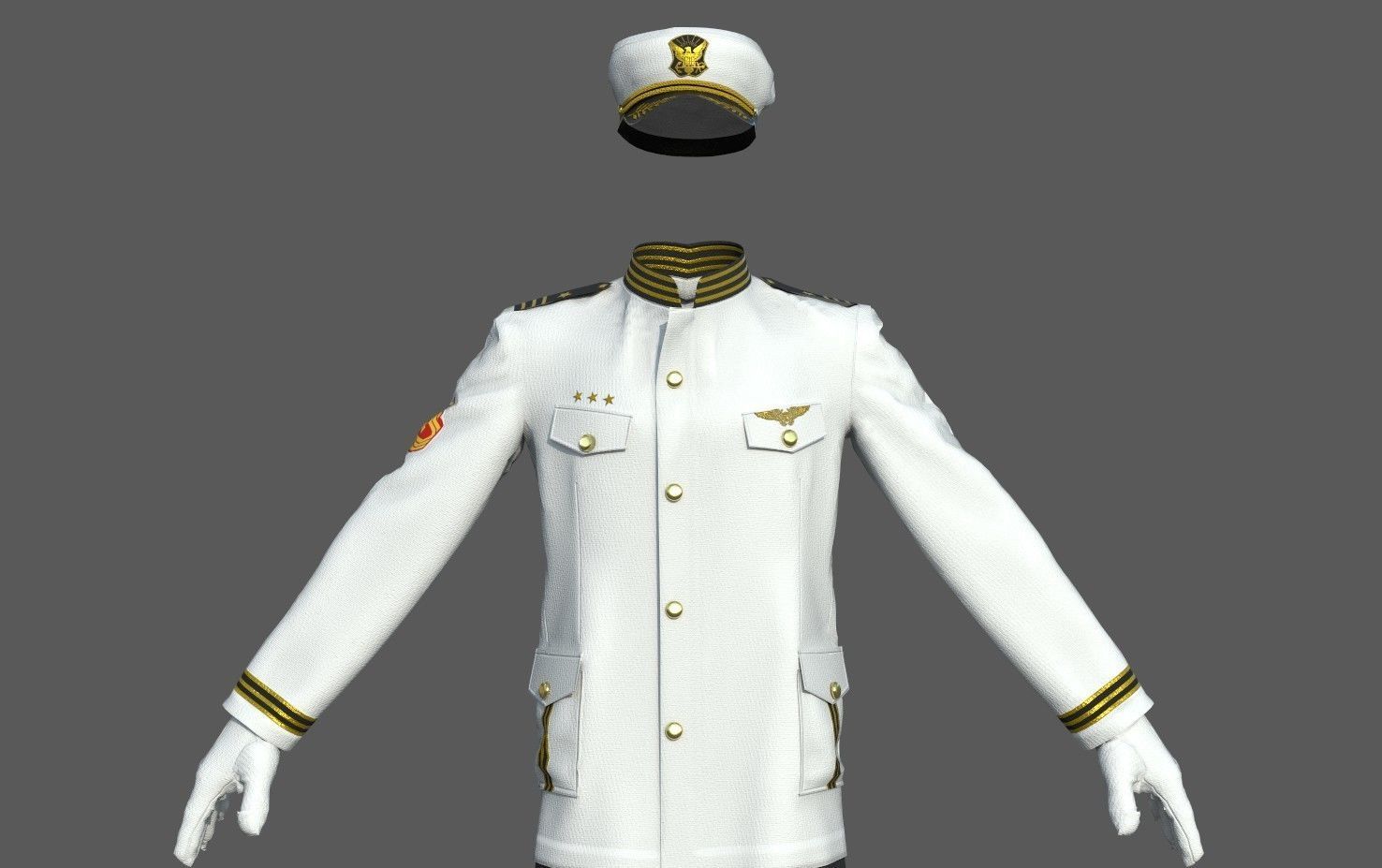 OFFICER MARINE 3D model_3