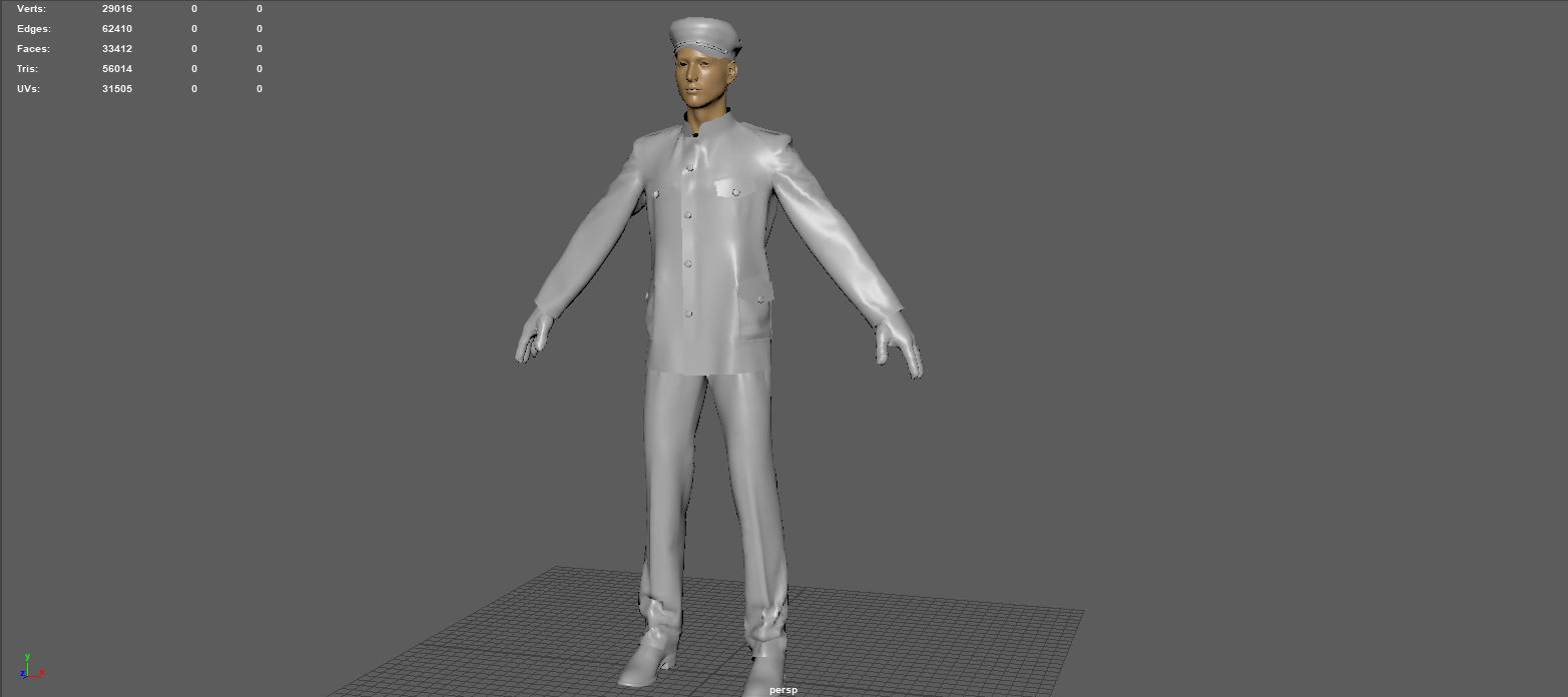 OFFICER MARINE 3D model_6