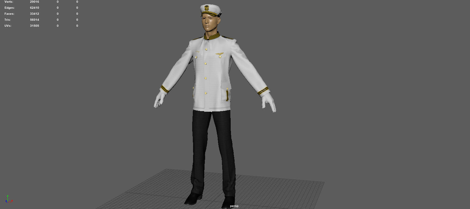 OFFICER MARINE 3D model_5
