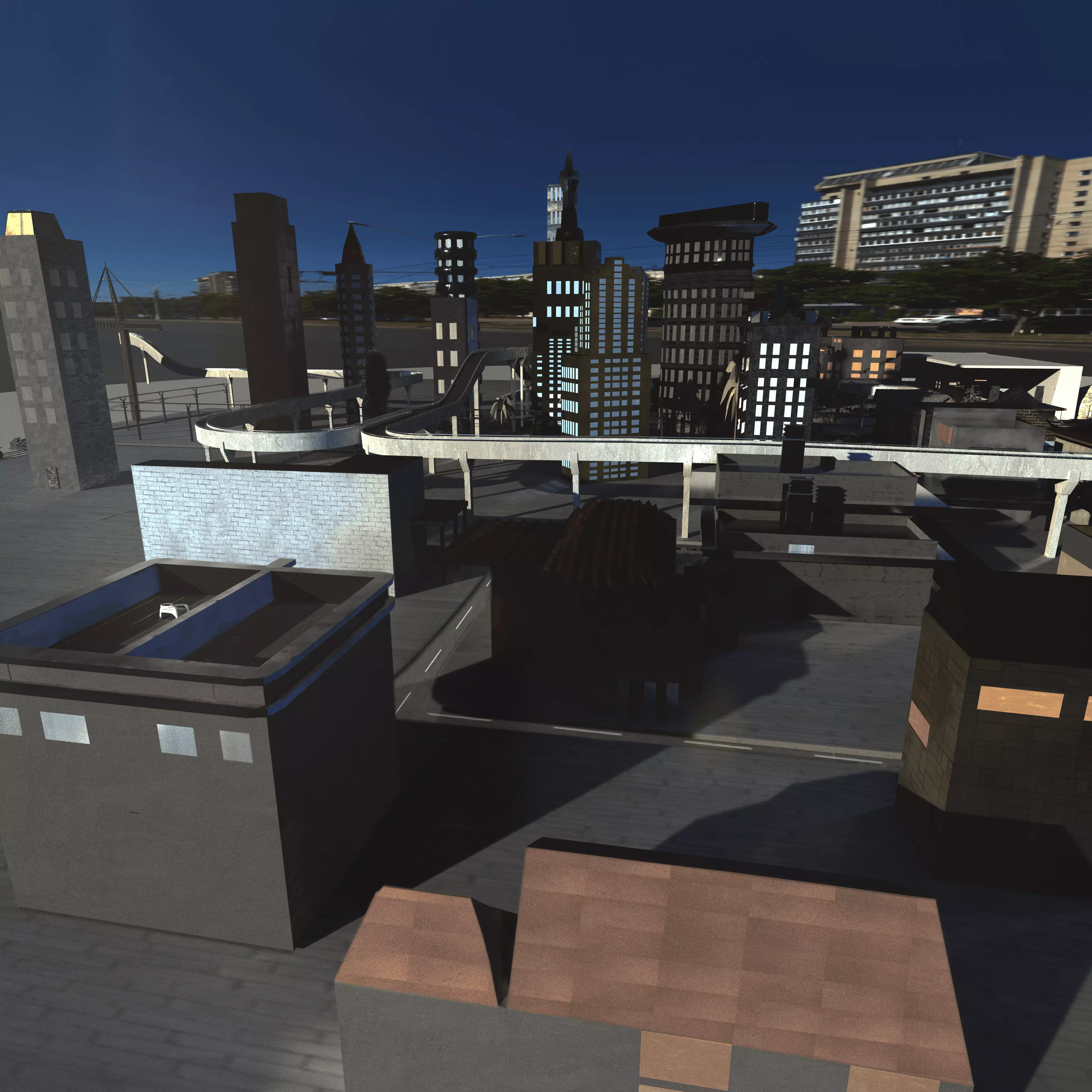 High Poly Belihoma City 3D model_0