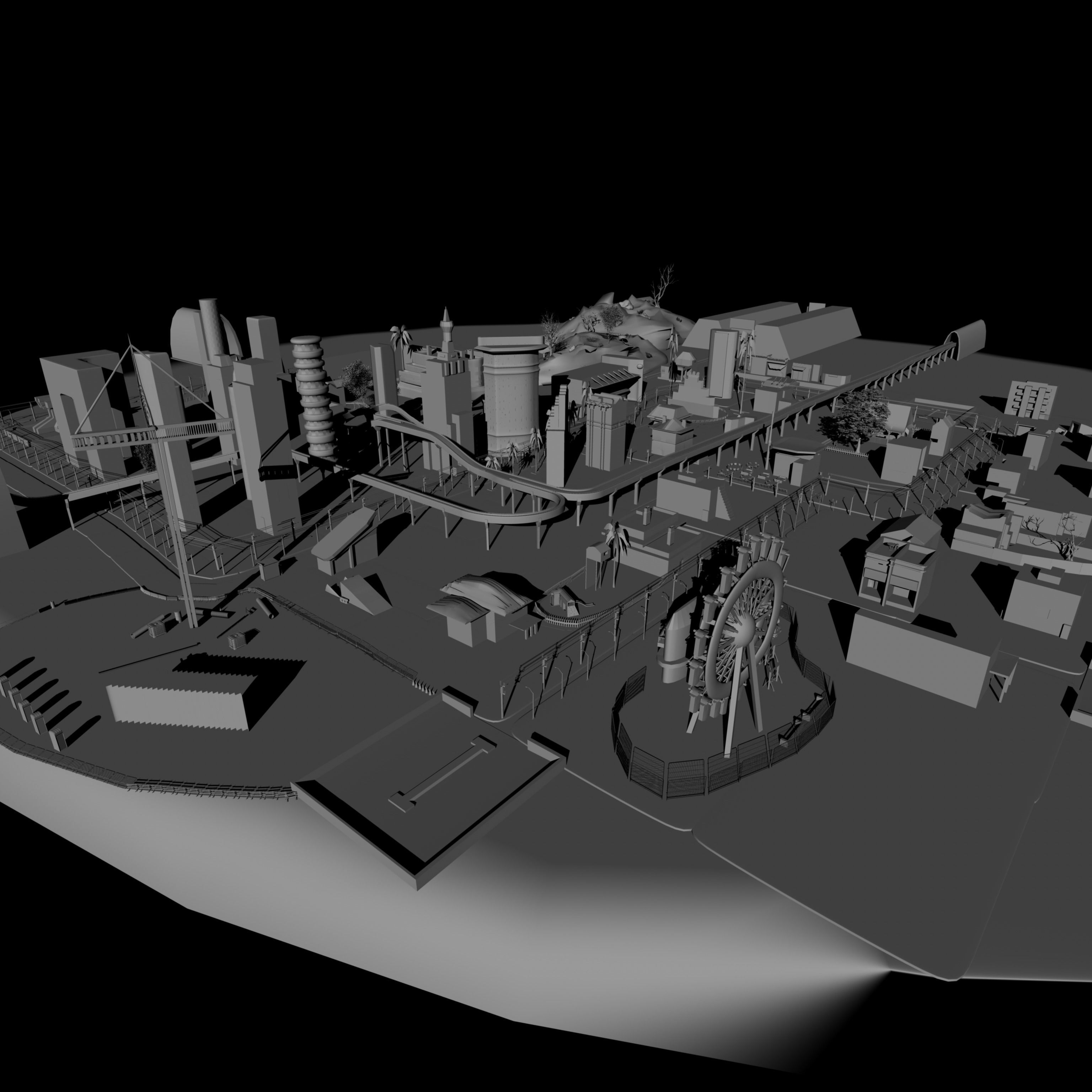 High Poly Belihoma City 3D model_2