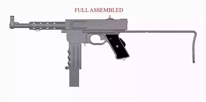 MAT-49 gun 3D model