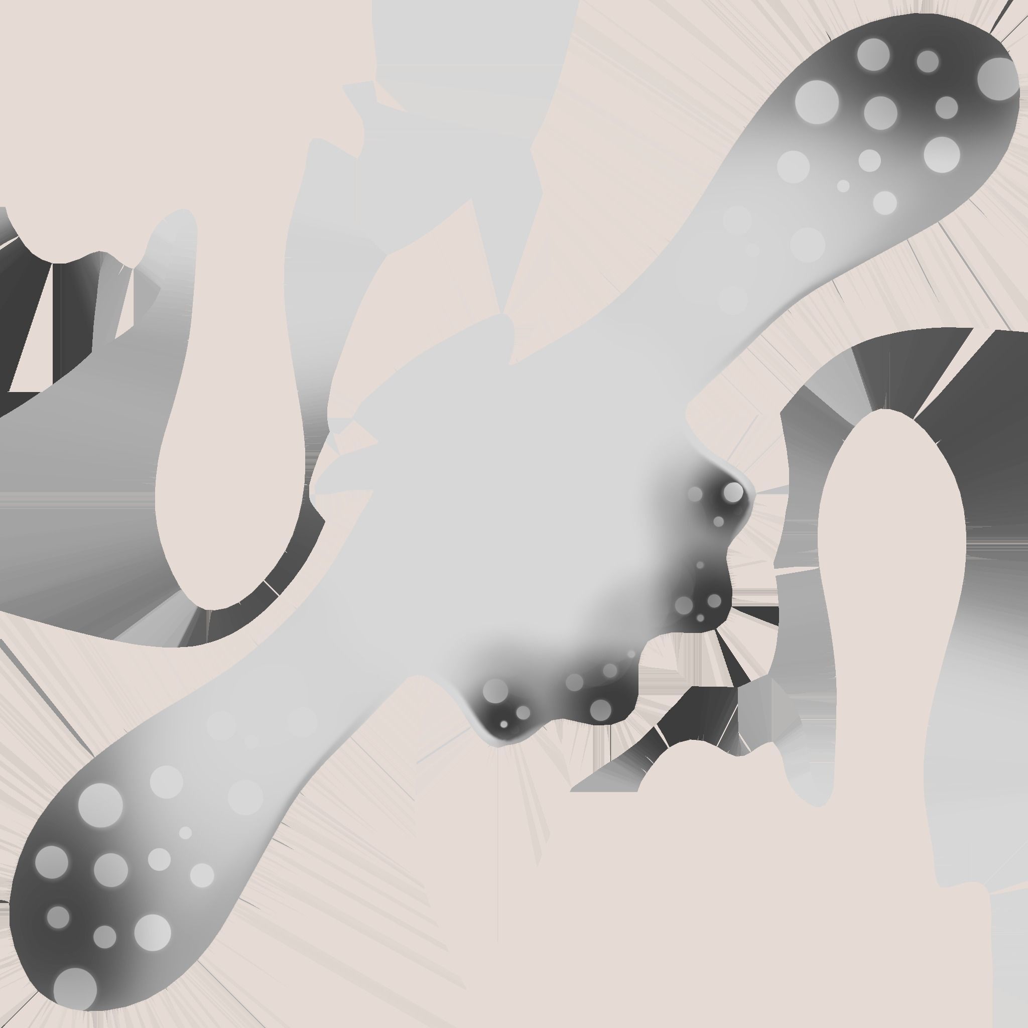 Inkling Hair 10 White - Splatoon Character Design Low-poly 3D model_18