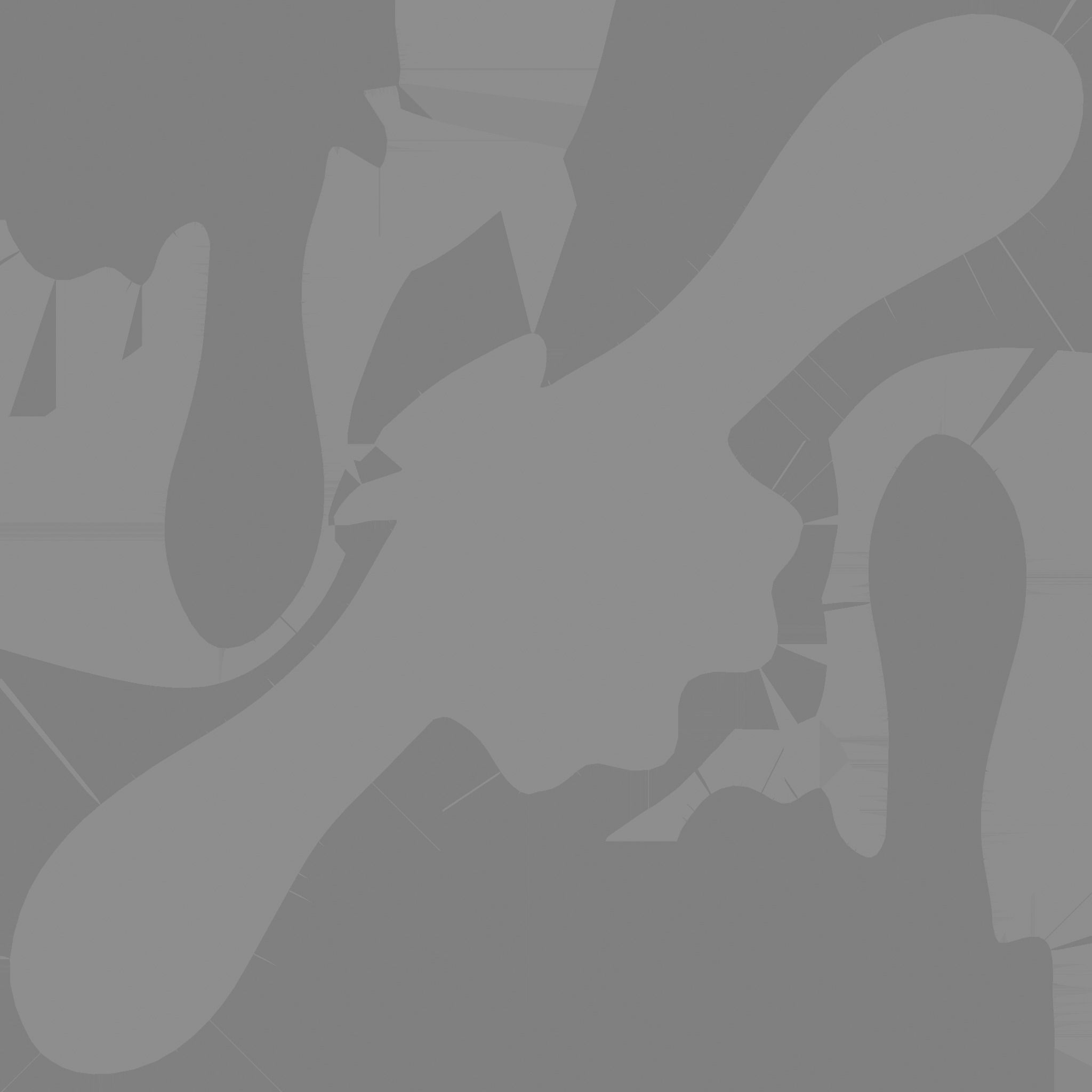 Inkling Hair 10 White - Splatoon Character Design Low-poly 3D model_19