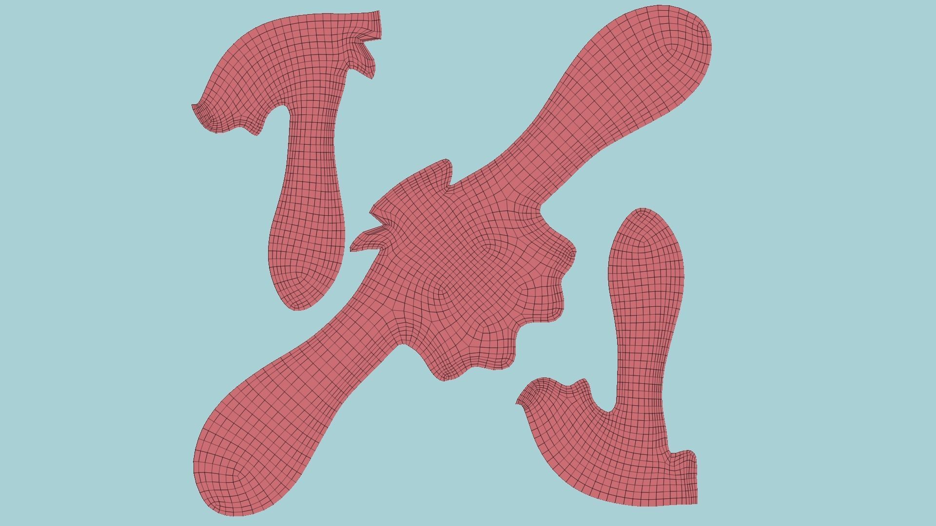 Inkling Hair 10 White - Splatoon Character Design Low-poly 3D model_11