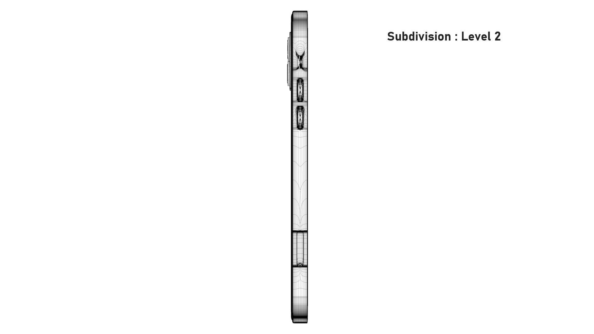 Apple iPhone 13 Pink Pro Scene Low-poly 3D model_21