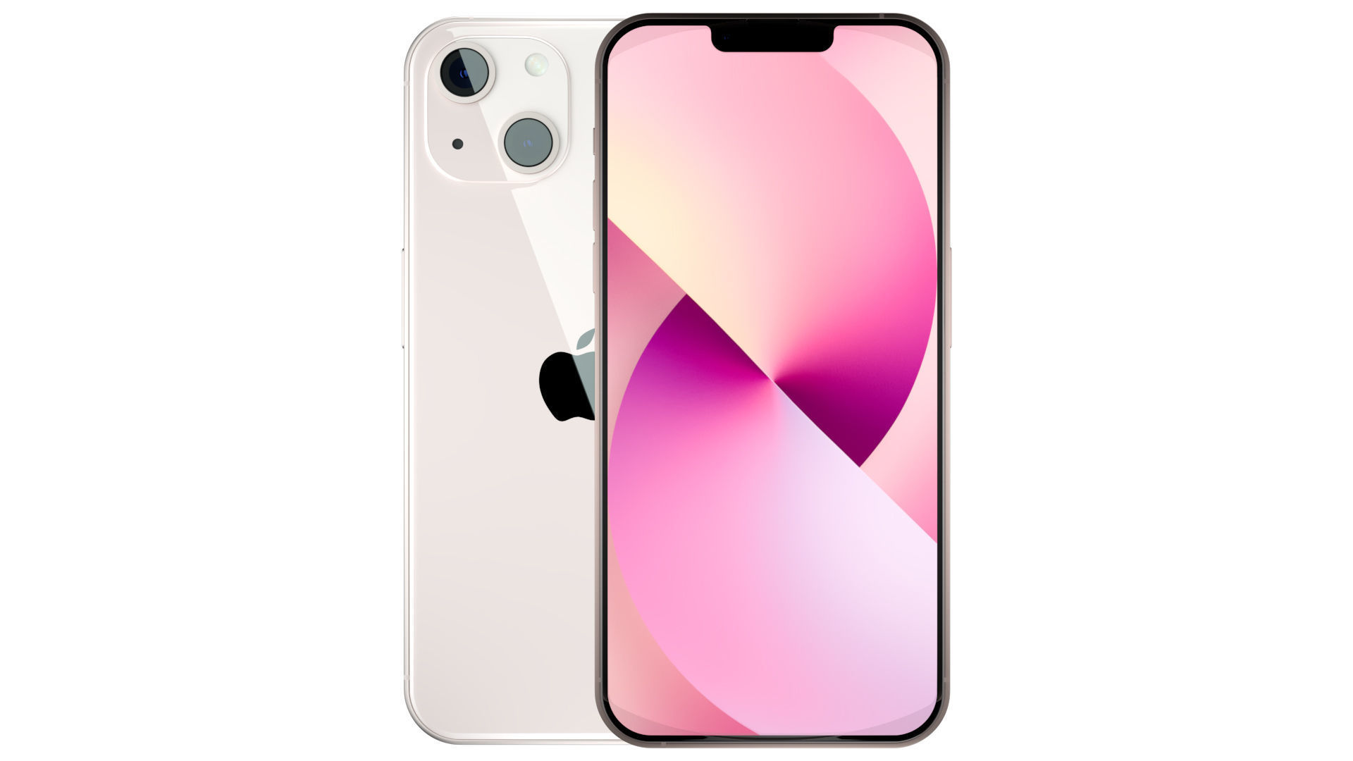 Apple iPhone 13 Pink Pro Scene Low-poly 3D model_5