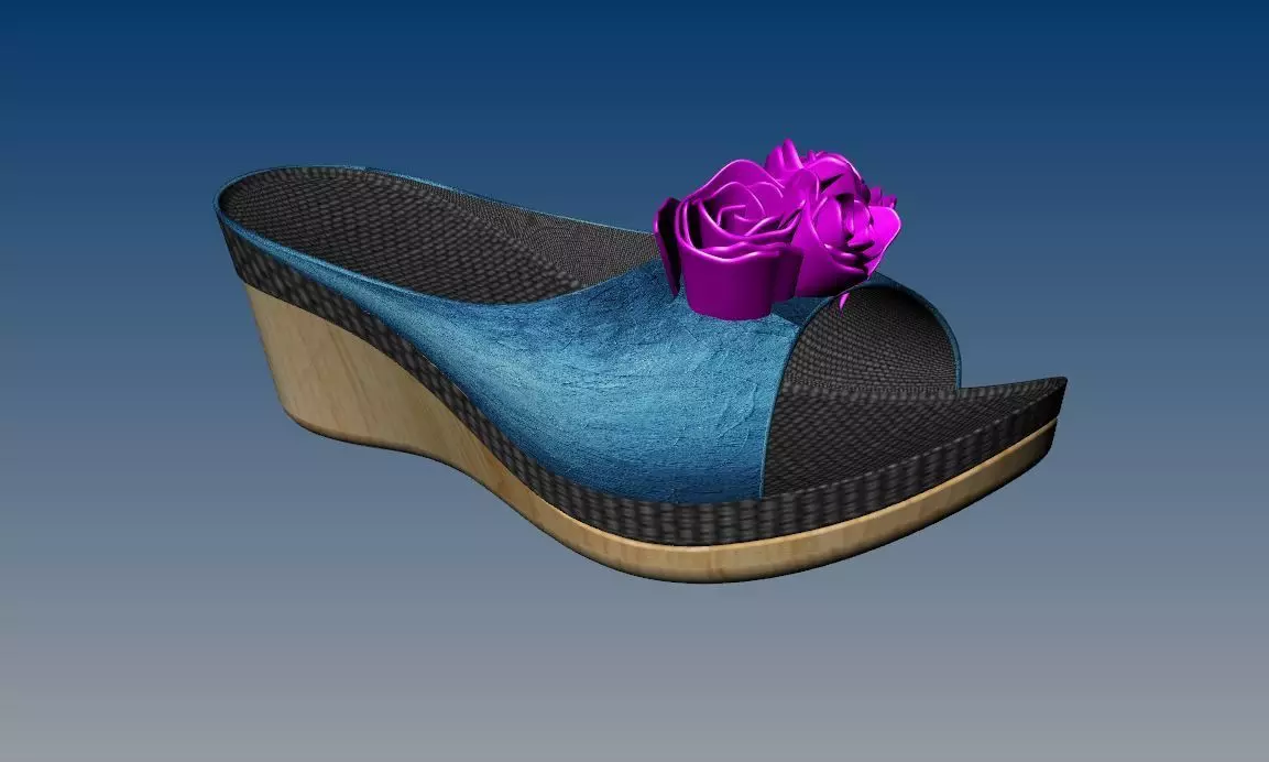 Sidney Wedge Sandal 3D print model