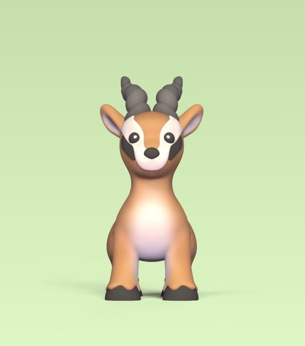 Cute Antelope 3D print model_1