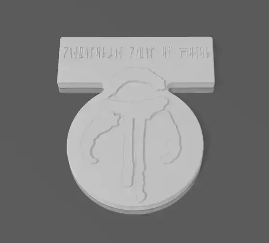 Star Wars - Yavin Medal of bravery Mandalorian Edition 3D print model